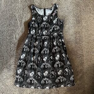 NWT Retrolicious Dress 3X Black Gothic Vampire Mummy Print